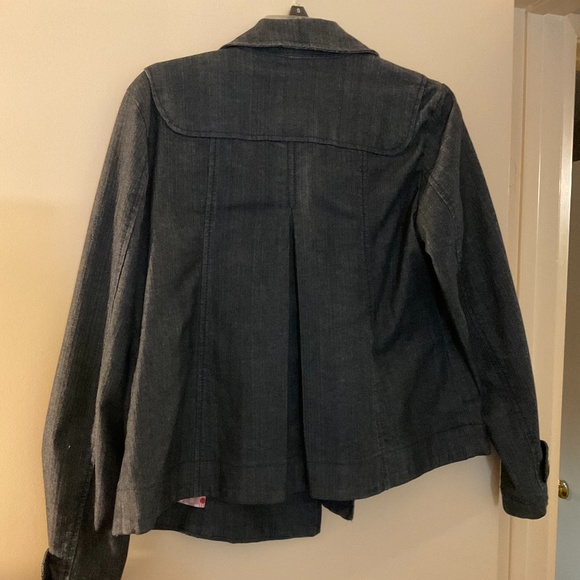 Ann Tylor Loft Dark Denim Swing Jacket Size Small - Picture 4 of 4